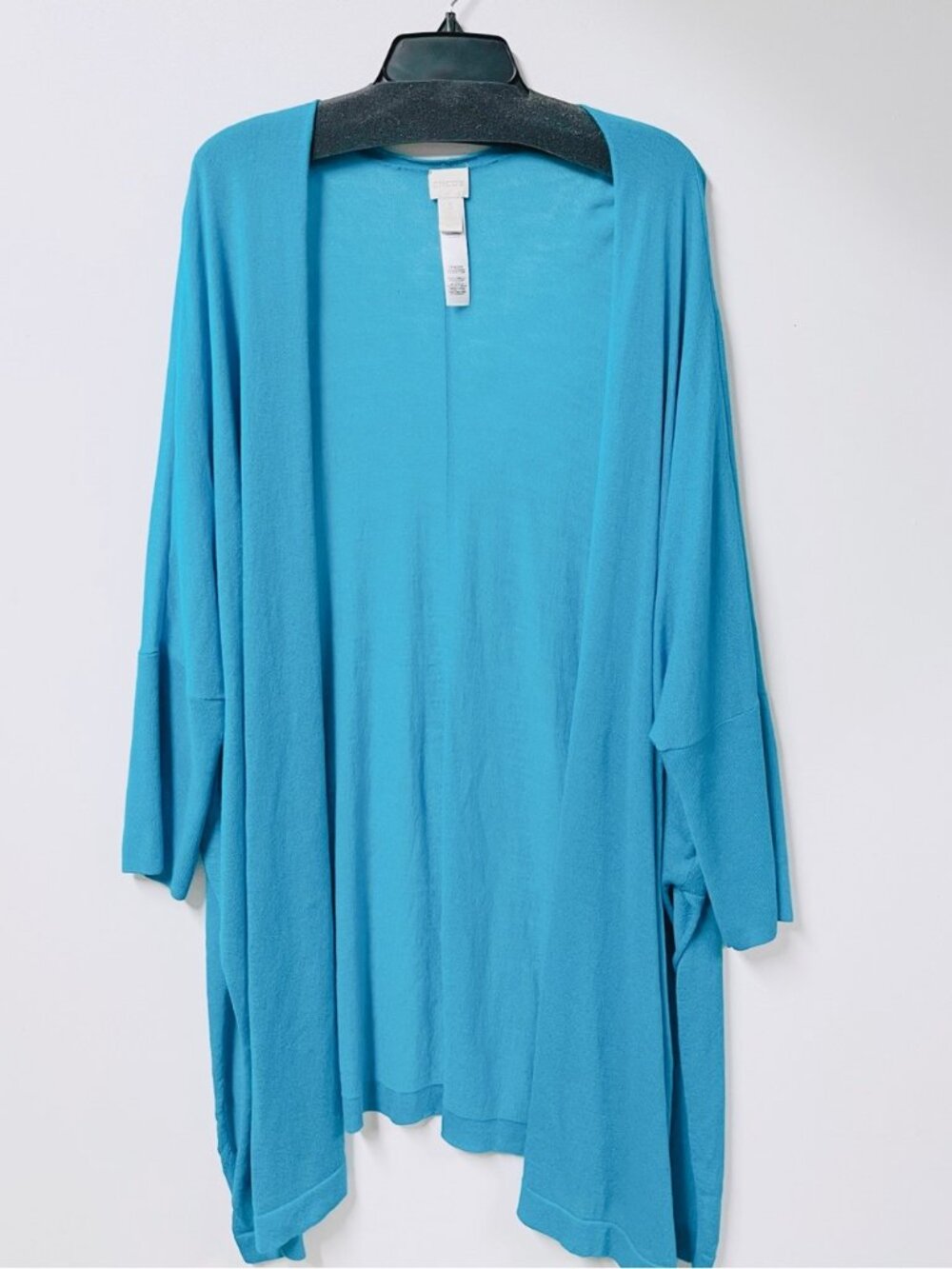 Chico’s Convertible Cardigan Women’s 3/Large Open-Front Draped Silhouette - Picture 2 of 12
